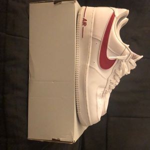 Air Force 1 Red Swoosh
